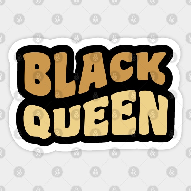 Black Queen, Black Woman Sticker by UrbanLifeApparel